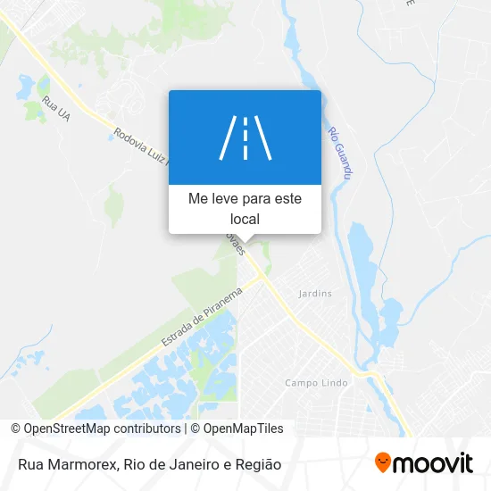 Rua Marmorex mapa
