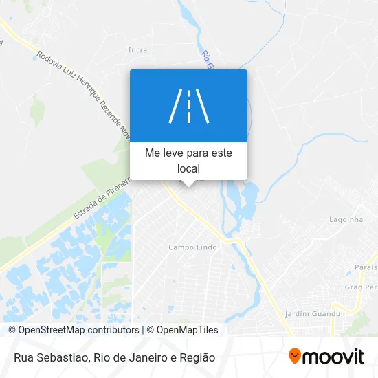 Rua Sebastiao mapa