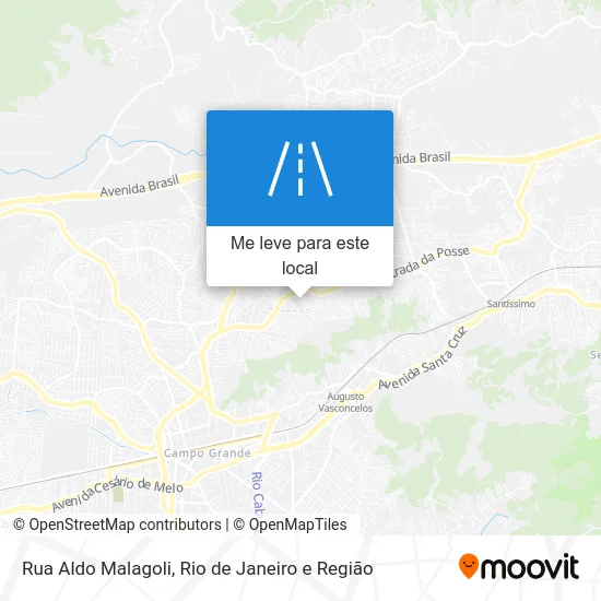 Rua Aldo Malagoli mapa