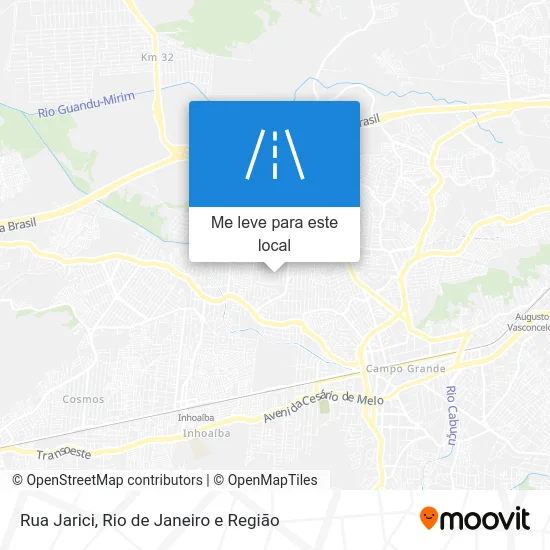 Rua Jarici mapa