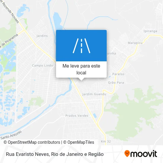 Rua Evaristo Neves mapa