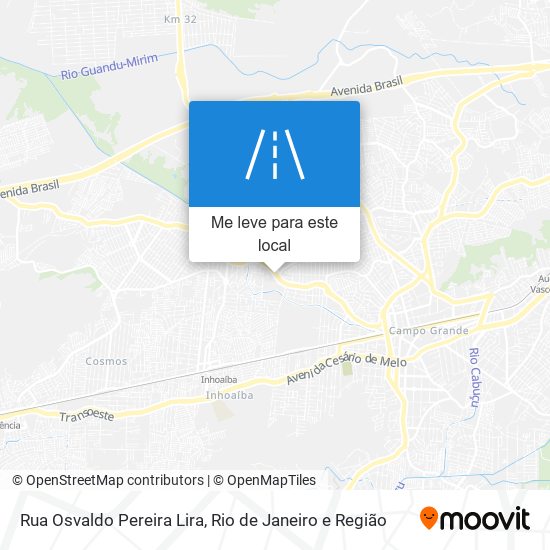 Rua Osvaldo Pereira Lira mapa