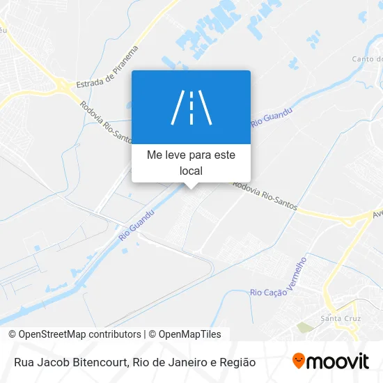 Rua Jacob Bitencourt mapa