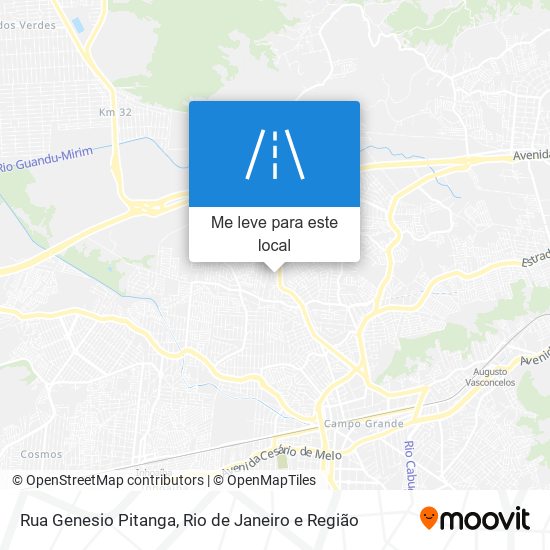 Rua Genesio Pitanga mapa