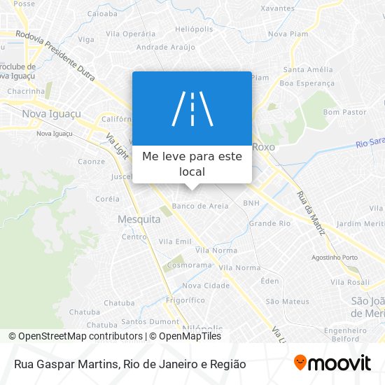 Rua Gaspar Martins mapa