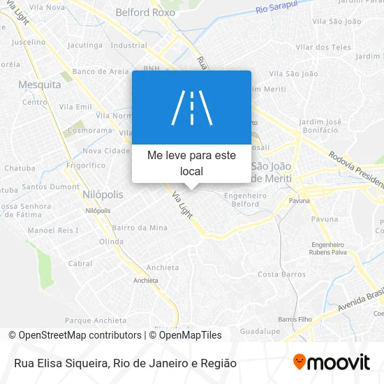 Rua Elisa Siqueira mapa