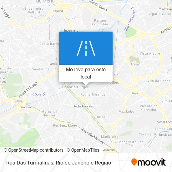 Rua Das Turmalinas mapa