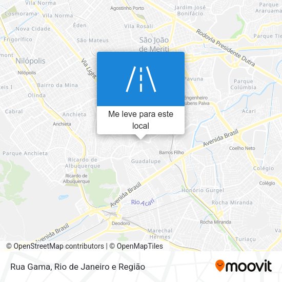 Rua Gama mapa
