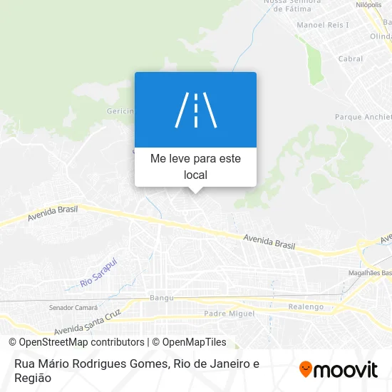 Rua Mário Rodrigues Gomes mapa