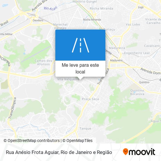 Rua Anésio Frota Aguiar mapa