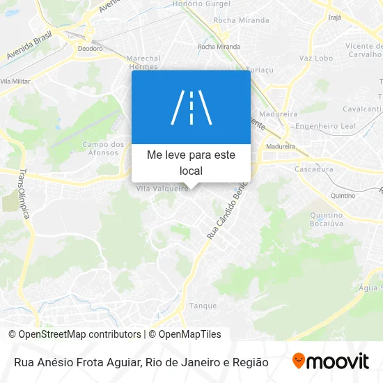 Rua Anésio Frota Aguiar mapa