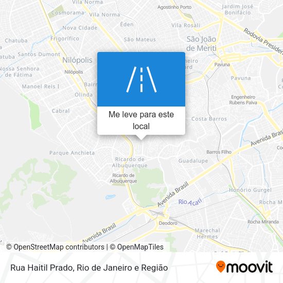 Rua Haitil Prado mapa