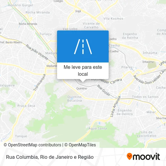 Rua Columbia mapa
