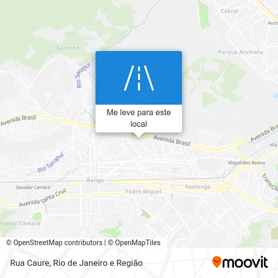 Rua Caure mapa