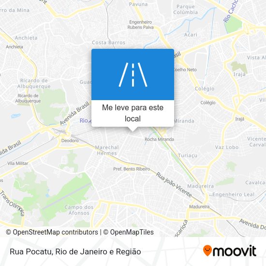 Rua Pocatu mapa