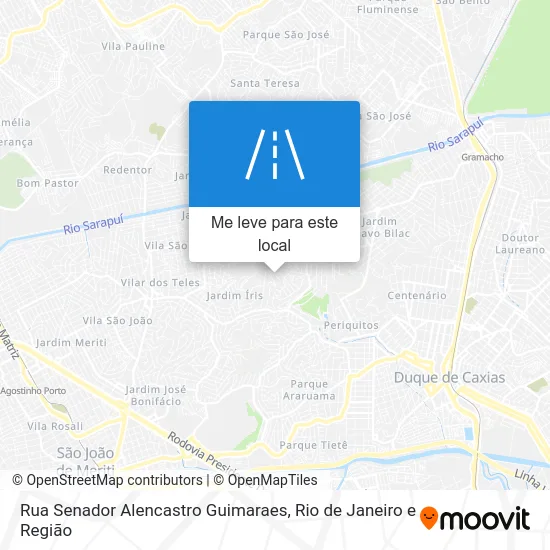 Rua Senador Alencastro Guimaraes mapa