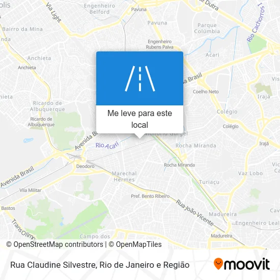 Rua Claudine Silvestre mapa