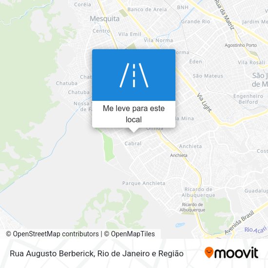 Rua Augusto Berberick mapa
