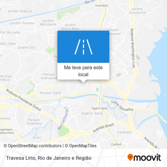 Travesa Lirio mapa