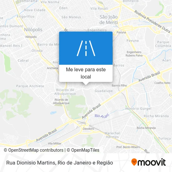 Rua Dionisio Martins mapa