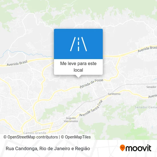 Rua Candonga mapa