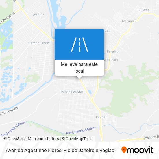Avenida Agostinho Flores mapa