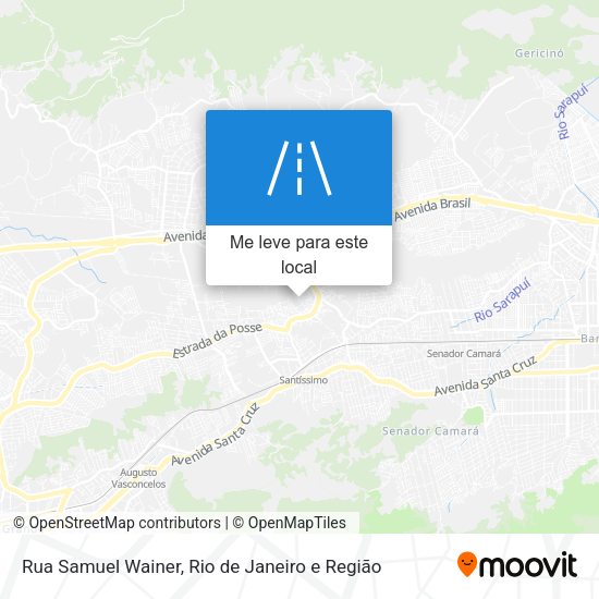 Rua Samuel Wainer mapa