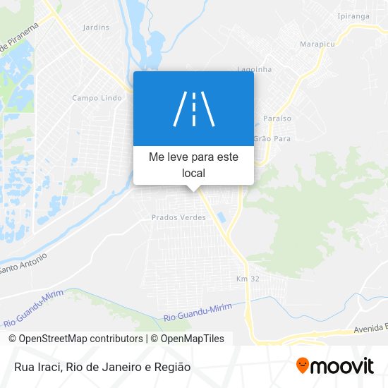 Rua Iraci mapa