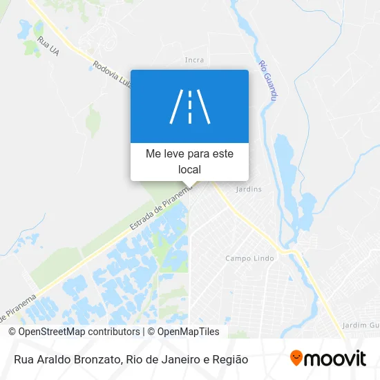 Rua Araldo Bronzato mapa