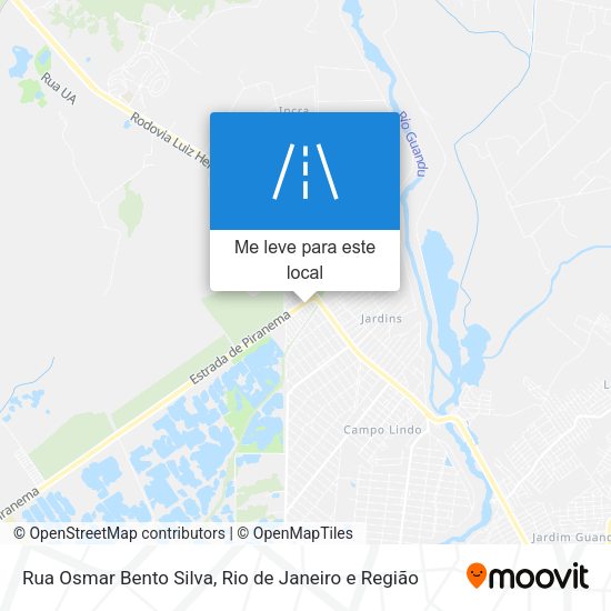 Rua Osmar Bento Silva mapa