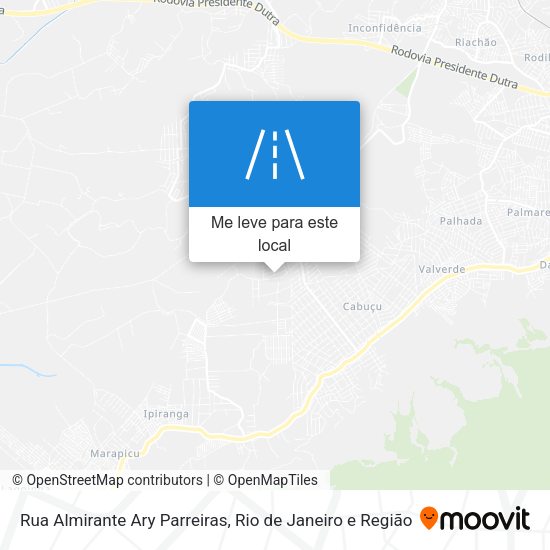 Rua Almirante Ary Parreiras mapa
