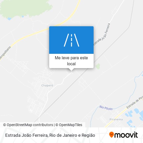 Estrada João Ferreira mapa