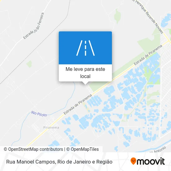 Rua Manoel Campos mapa