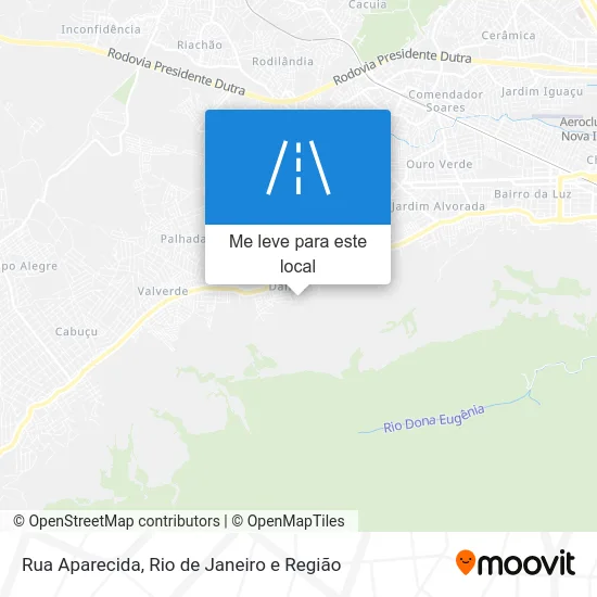 Rua Aparecida mapa
