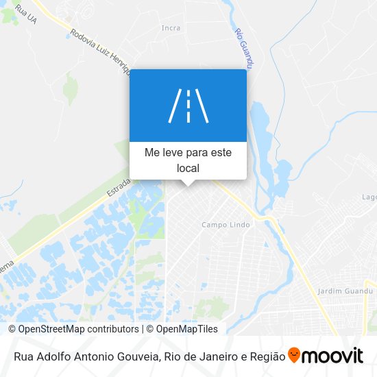Rua Adolfo Antonio Gouveia mapa