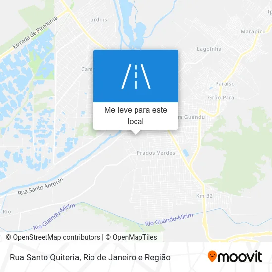 Rua Santo Quiteria mapa