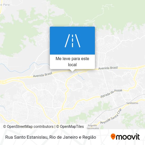 Rua Santo Estanislau mapa
