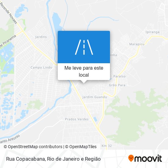 Rua Copacabana mapa