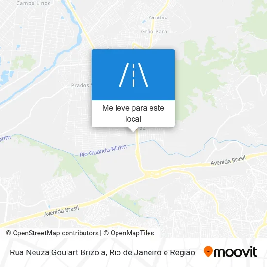Rua Neuza Goulart Brizola mapa