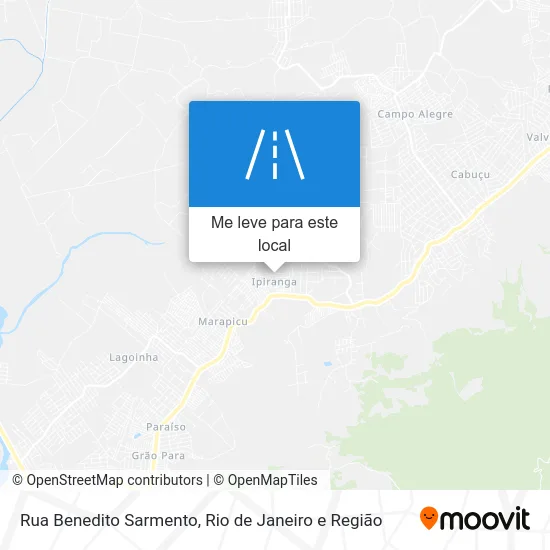 Rua Benedito Sarmento mapa