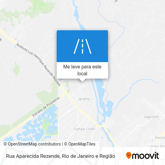 Rua Aparecida Rezende mapa