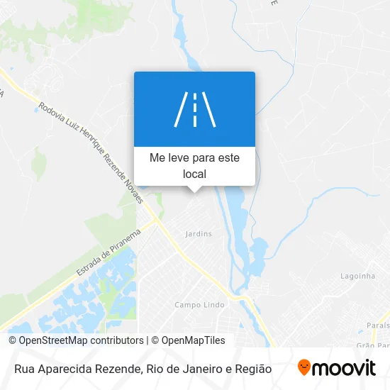 Rua Aparecida Rezende mapa
