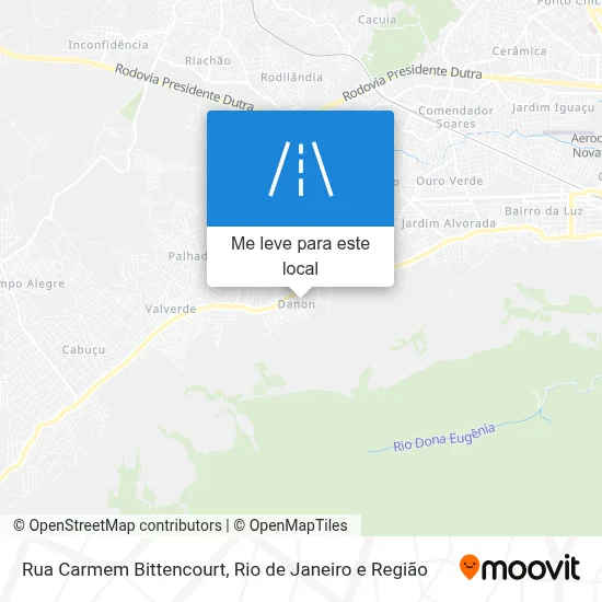 Rua Carmem Bittencourt mapa