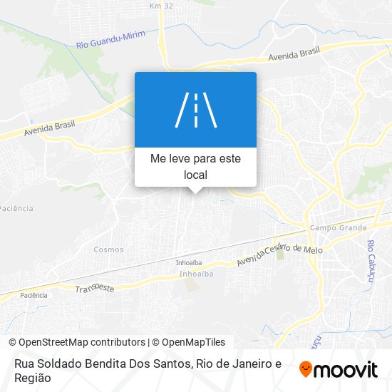 Rua Soldado Bendita Dos Santos mapa