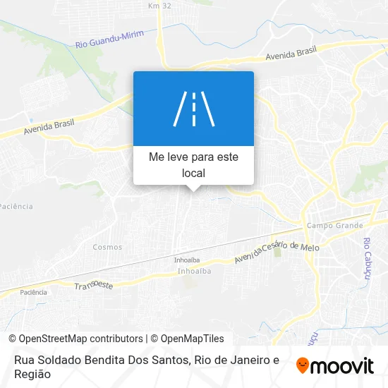 Rua Soldado Bendita Dos Santos mapa