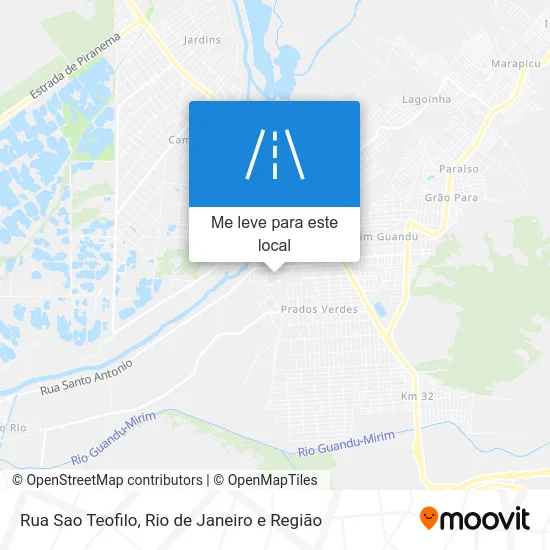 Rua Sao Teofilo mapa