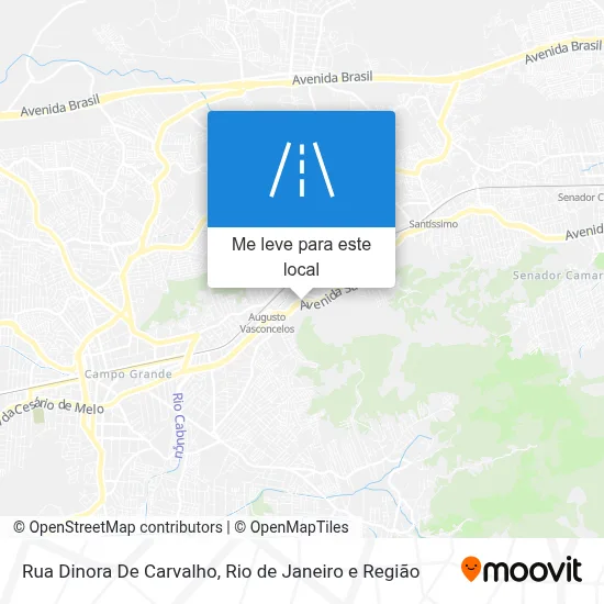 Rua Dinora De Carvalho mapa