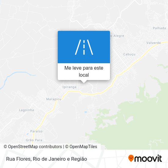 Rua Flores mapa