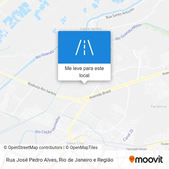 Rua José Pedro Alves mapa
