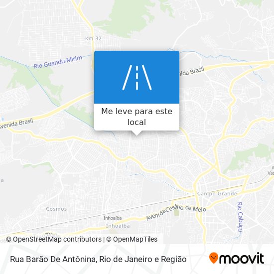 Rua Barão De Antônina mapa